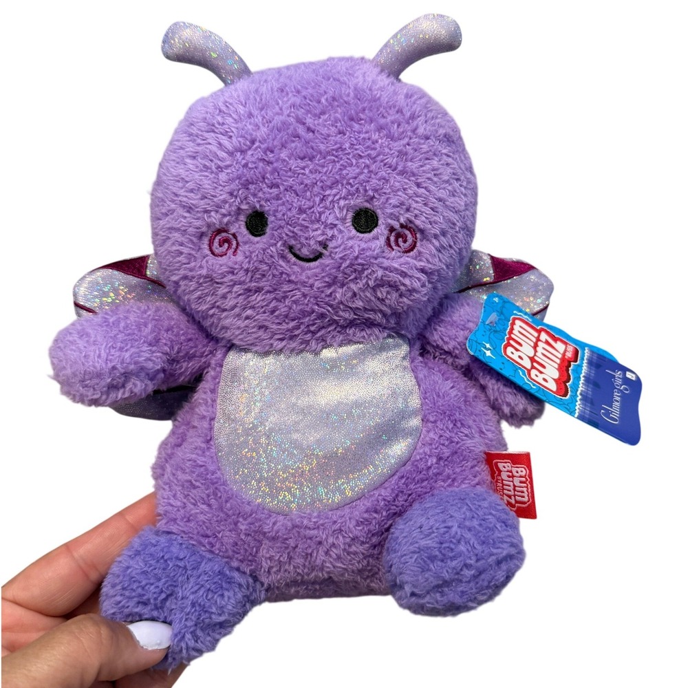 BumBumz Plush Gilmore Girls Butterfly 7.5 Inch Purple Unisex Toy NWT Russ